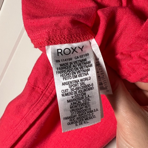 Never worn Roxy Geranium Oceanside Linen-Blend Beach Pants small - Picture 10 of 13